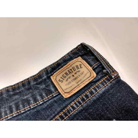 Womens LEVI SIGNATURE Bootcut Highrise Dark Wash Size 10 (30 x 27) - Picture 2 of 3